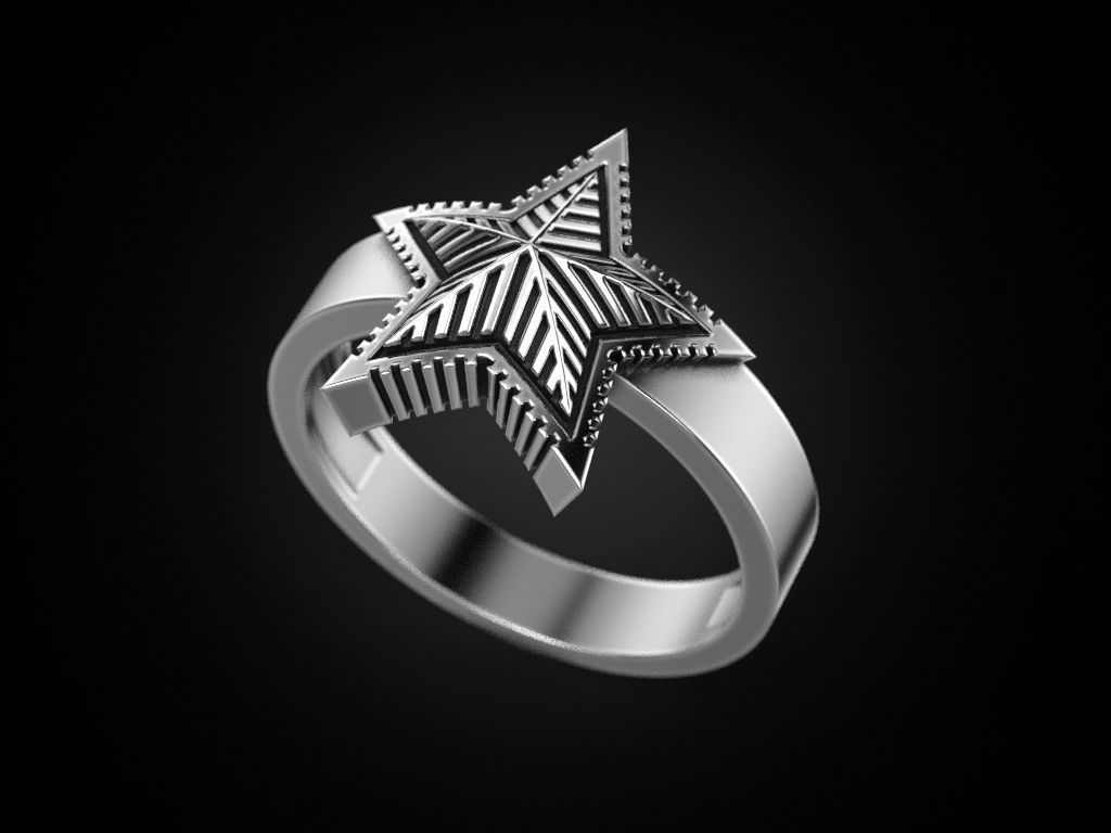 Ring star 2 3D print model_1