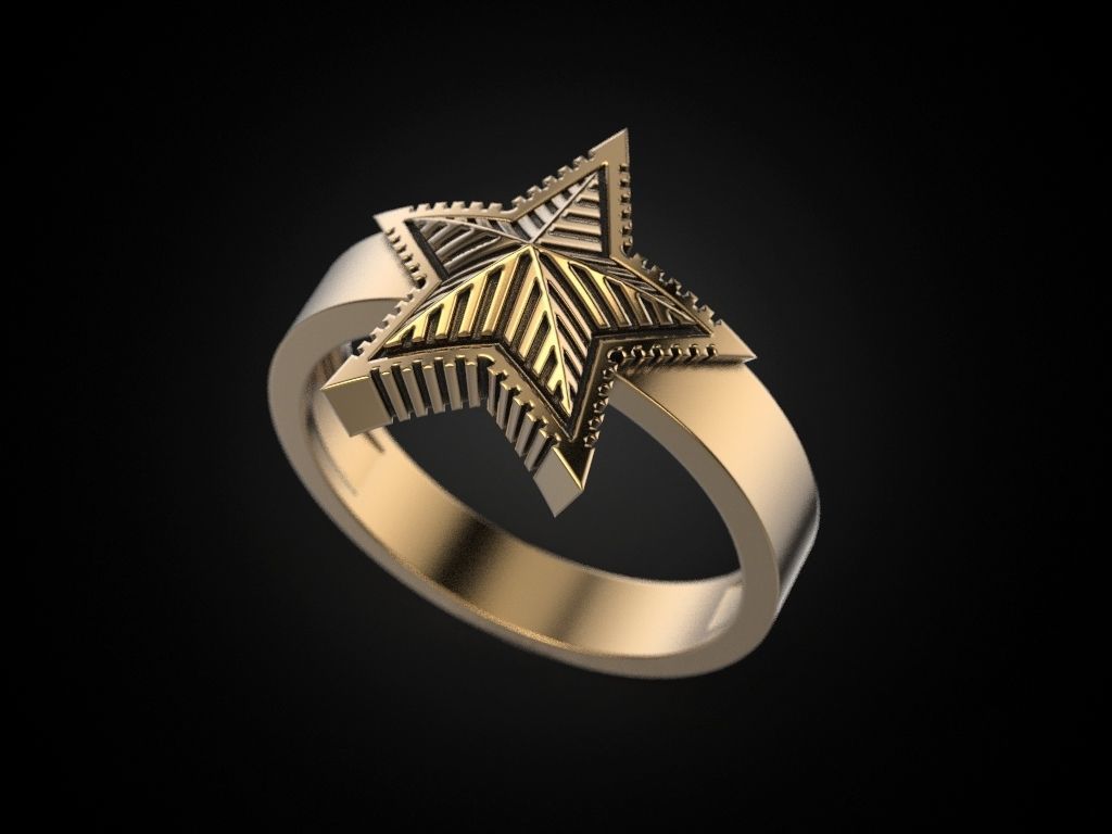 Ring star 2 3D print model_11