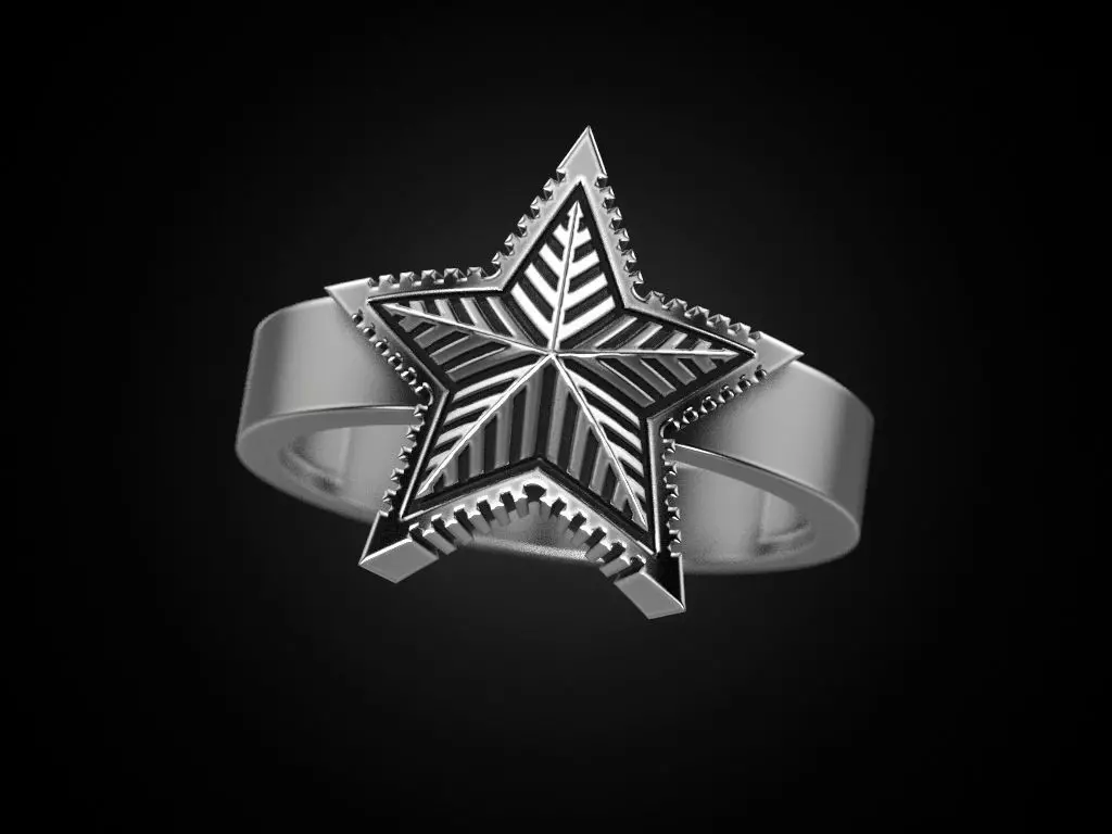 Ring star 2 3D print model_0