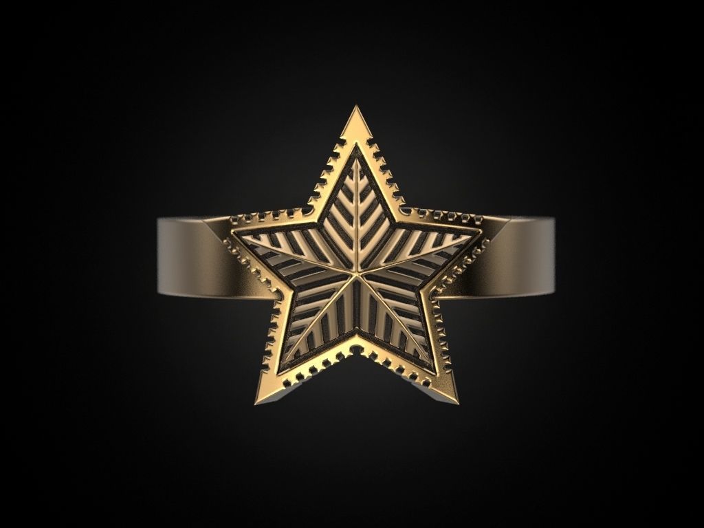 Ring star 2 3D print model_12