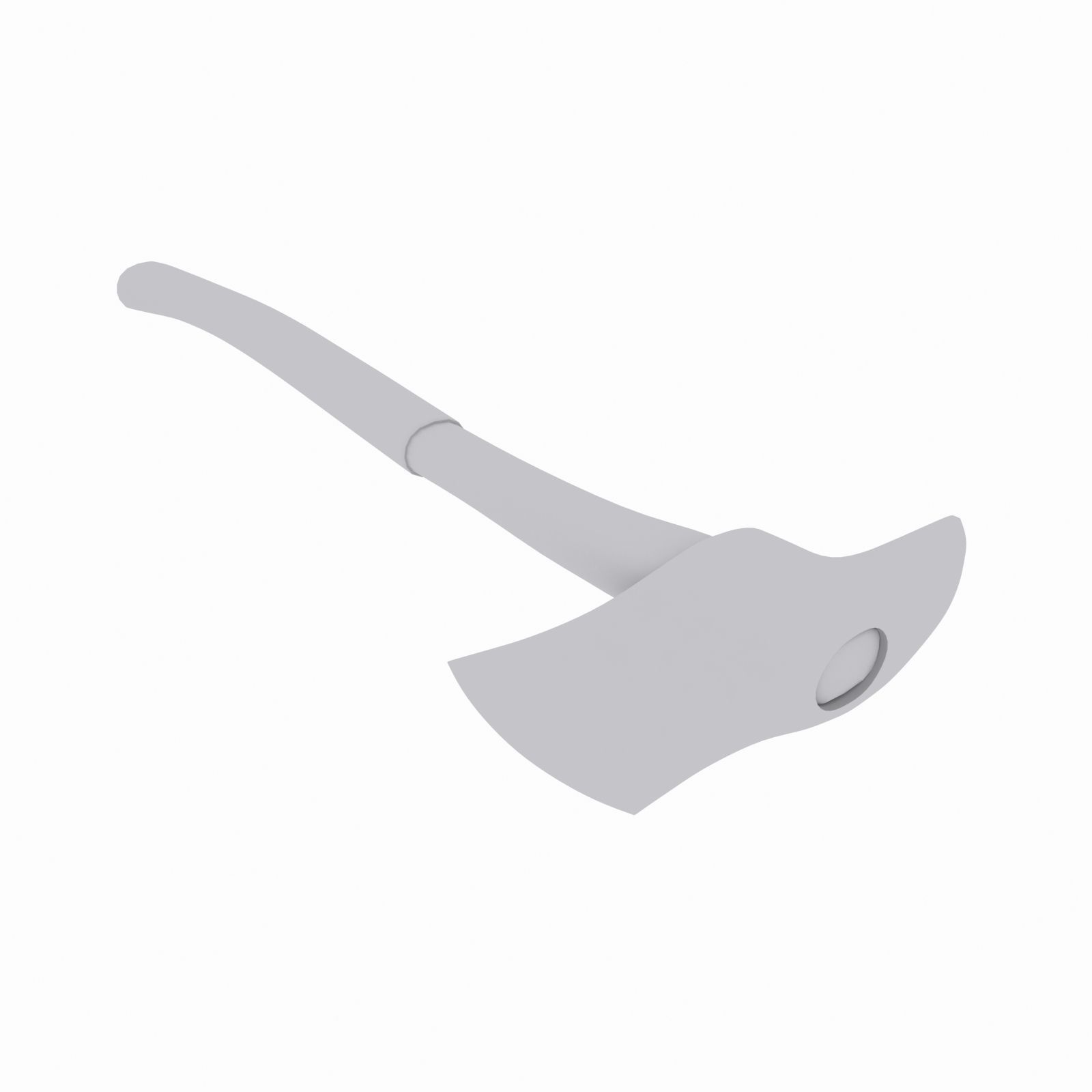 Fire Axe 1 Low-poly 3D model_4