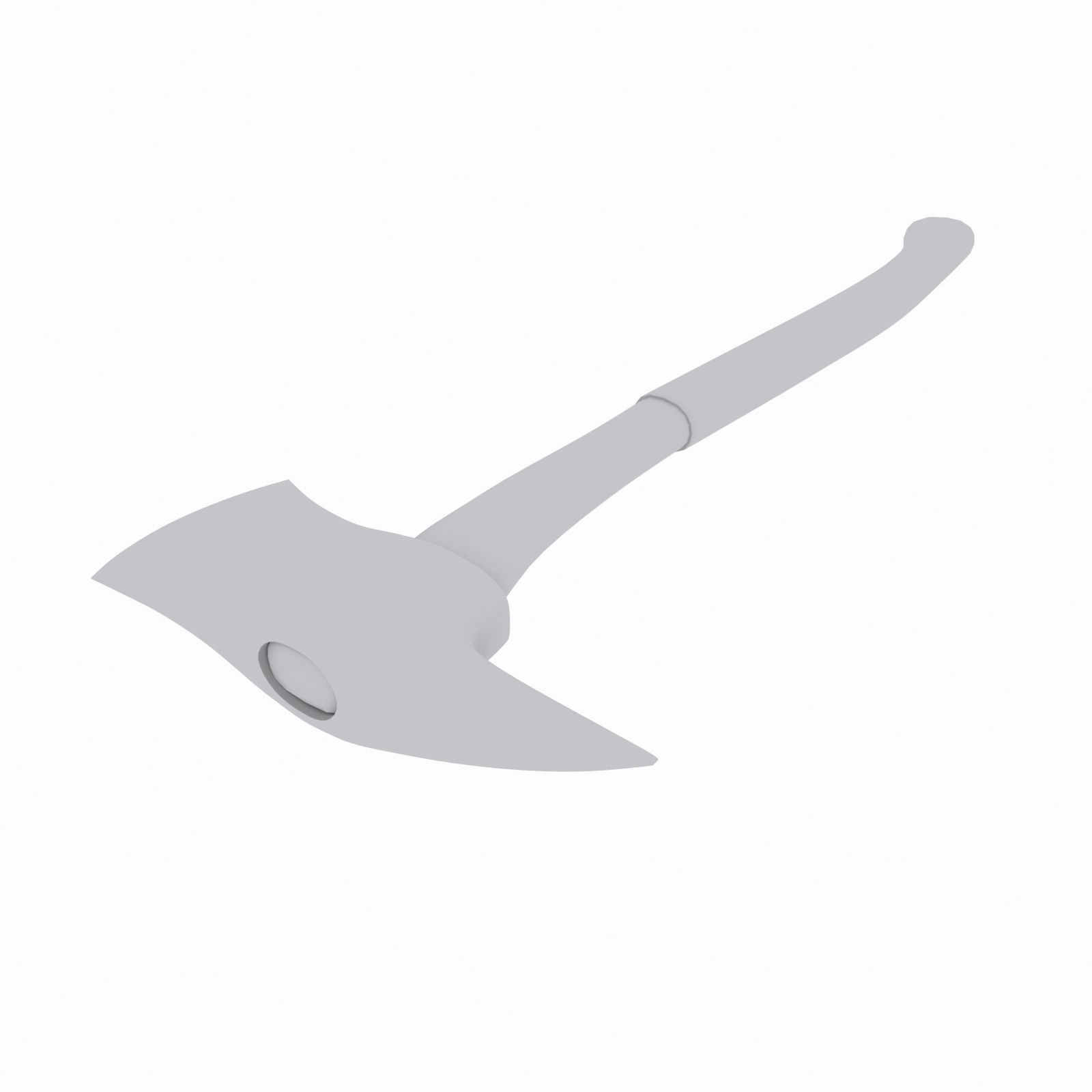 Fire Axe 1 Low-poly 3D model_3