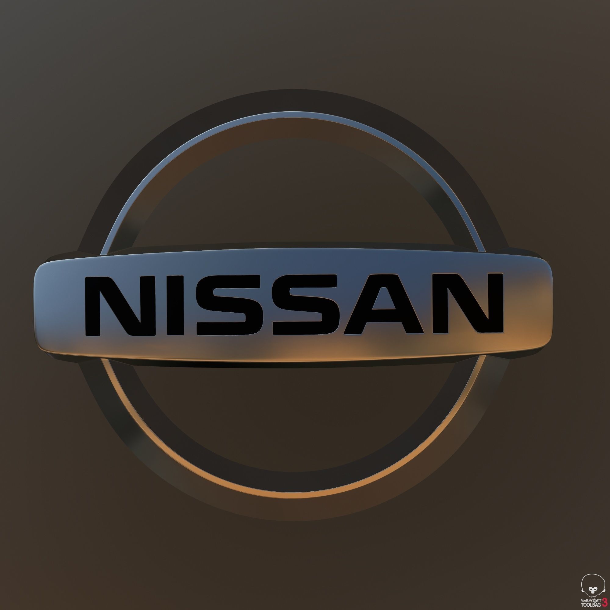 Nissan Logo 3D model_6