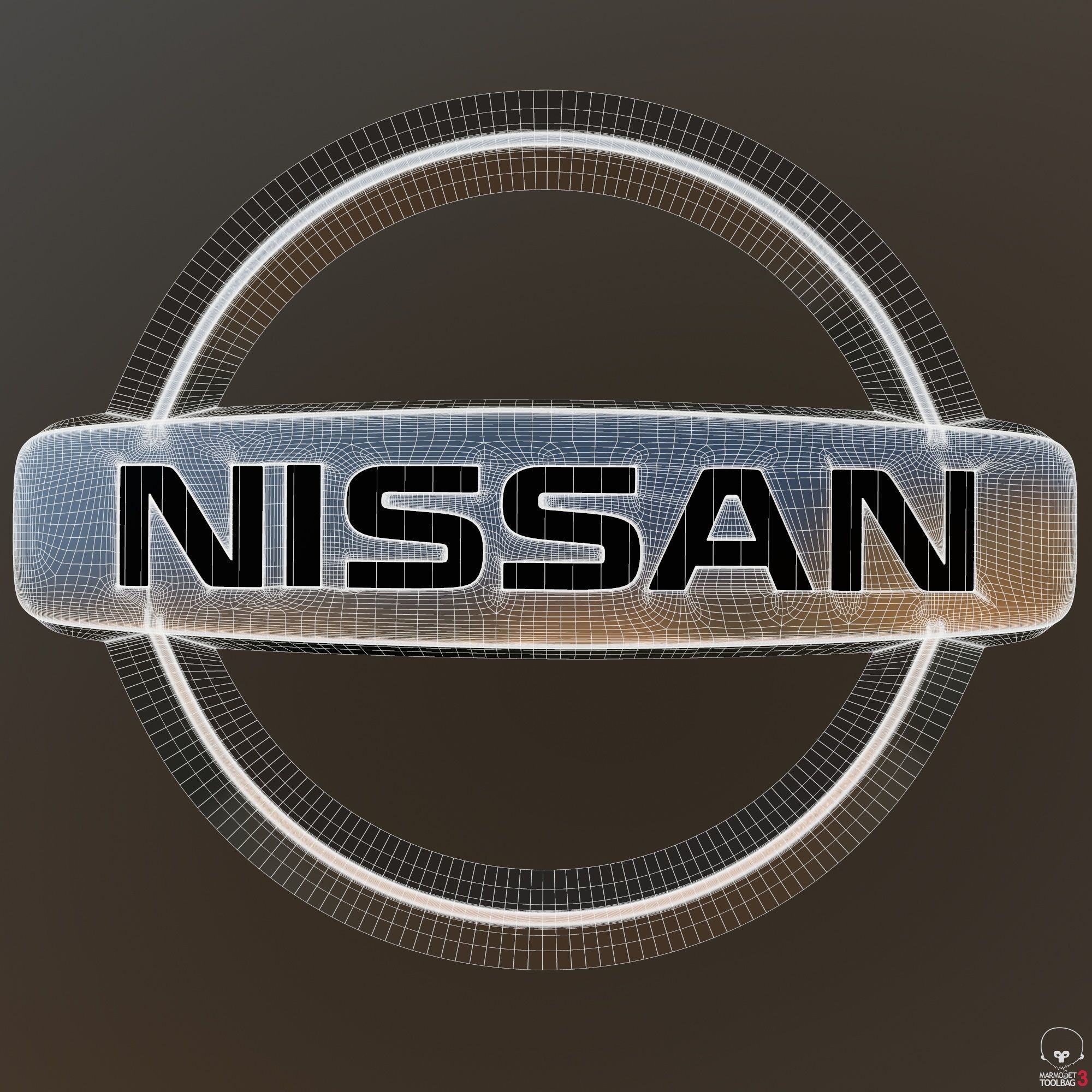 Nissan Logo 3D model_3