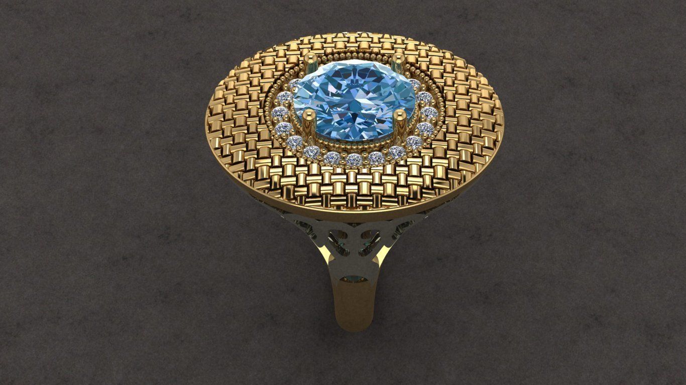  Fantasy Ring 3D print model_2