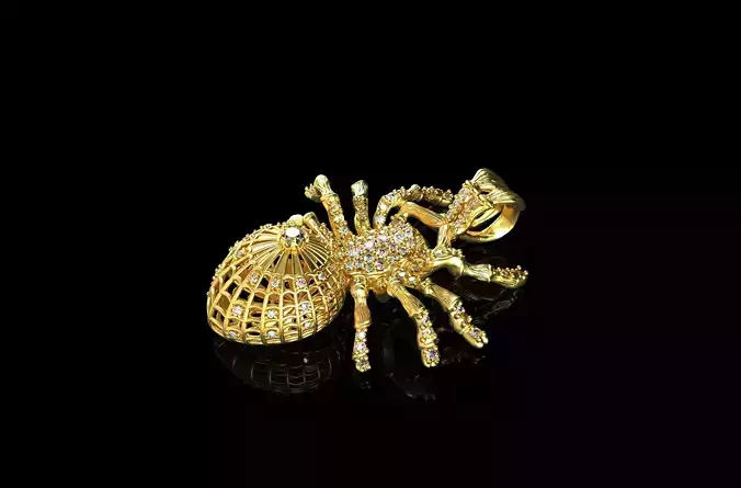 SPIDER DIAMOND  PENDANT  