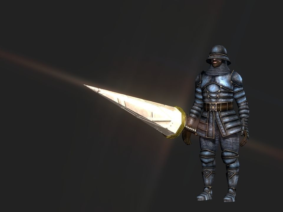 3D printable lance 3D print model_1