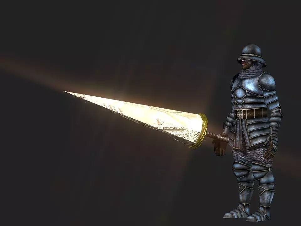 3D printable lance 3D print model_0