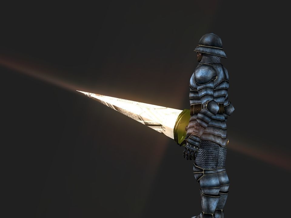 3D printable lance 3D print model_3