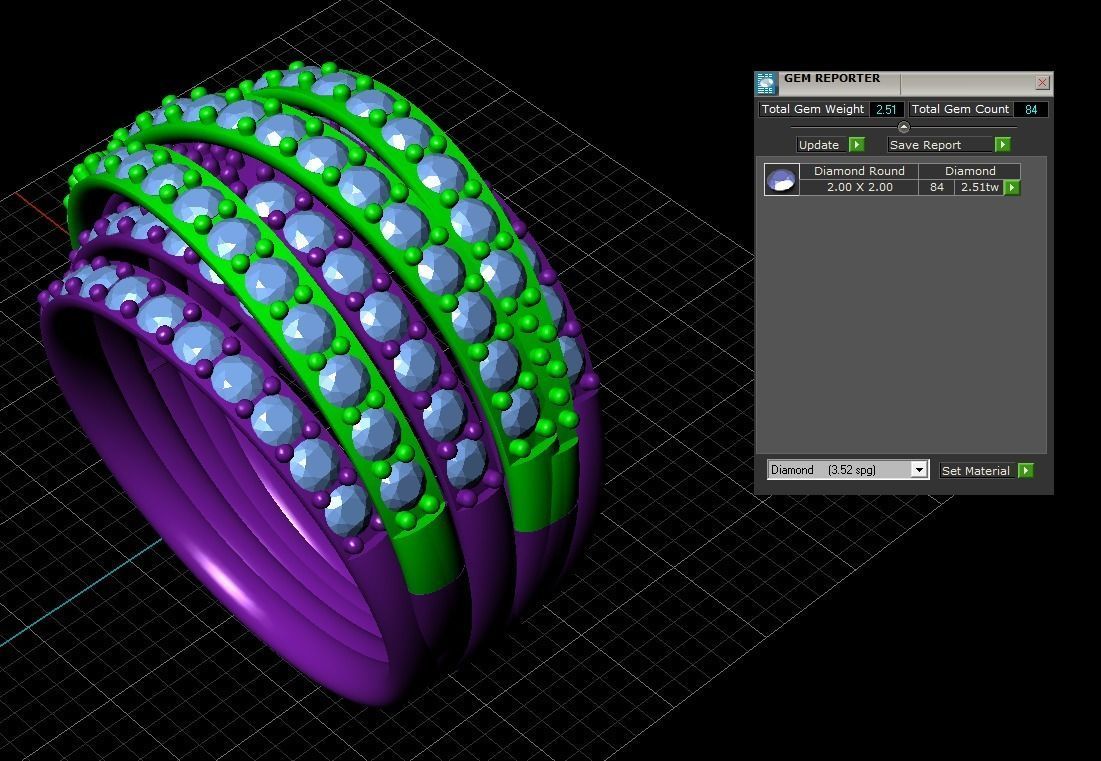  Fantasy Ring 3D print model_2