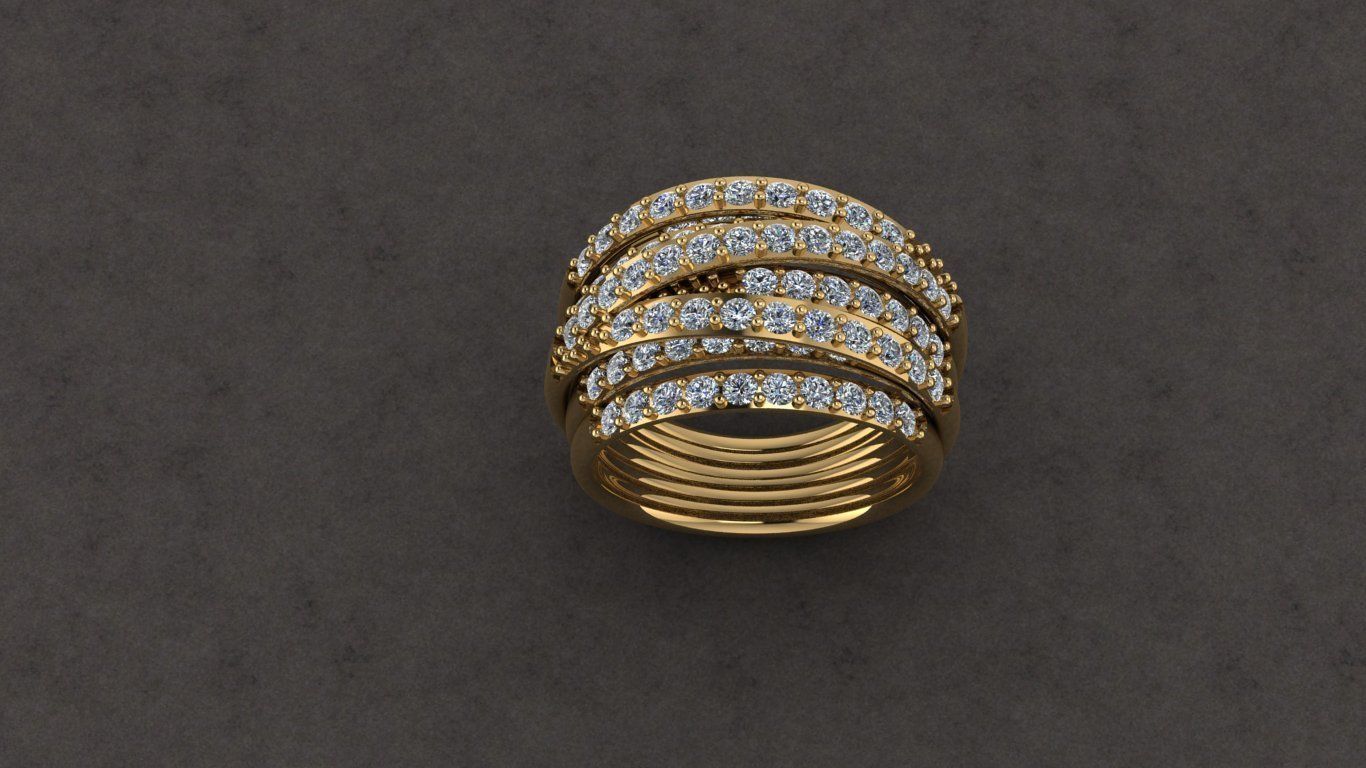  Fantasy Ring 3D print model_1