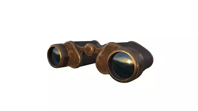 Binoculars Low-poly 3D model