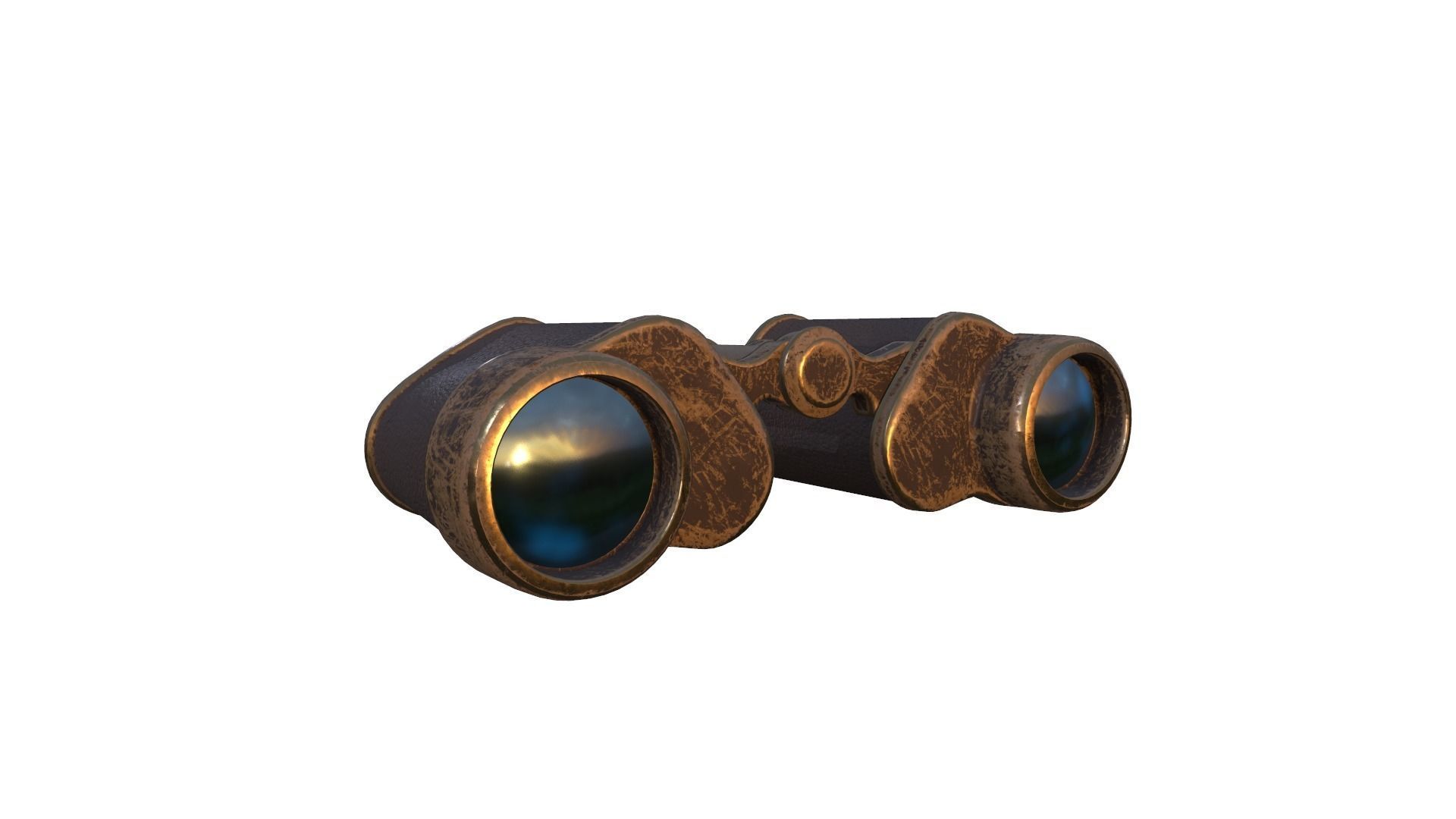Binoculars Low-poly 3D model Low-poly 3D model_7