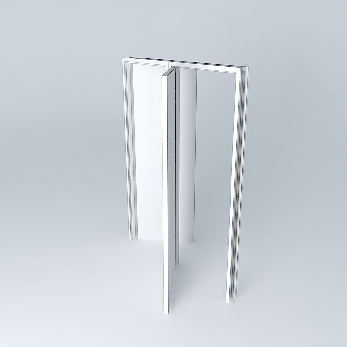 doors for 3' wall Free 3D model_4