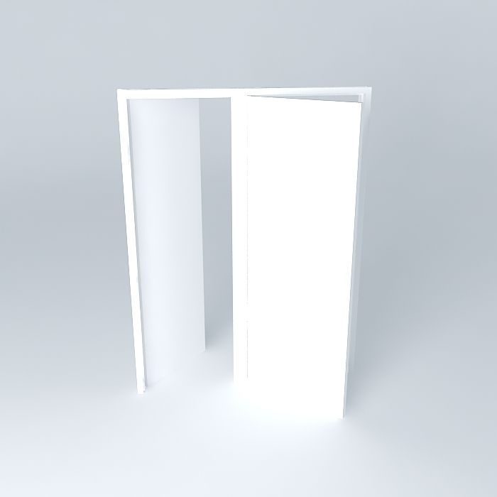 doors for 3' wall Free 3D model_2