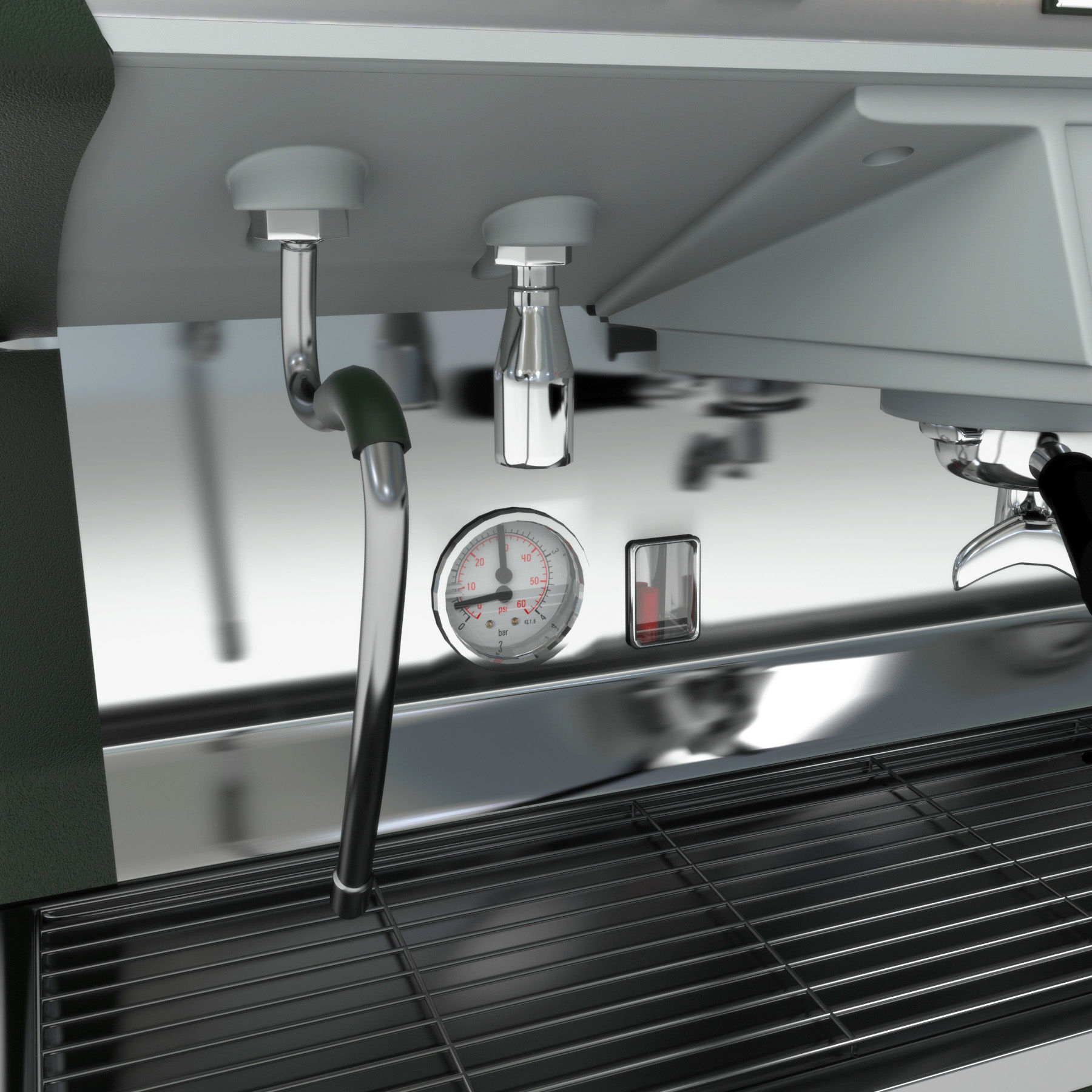 Coffee Machine Nuova Simonelli Appia II 3D model_4