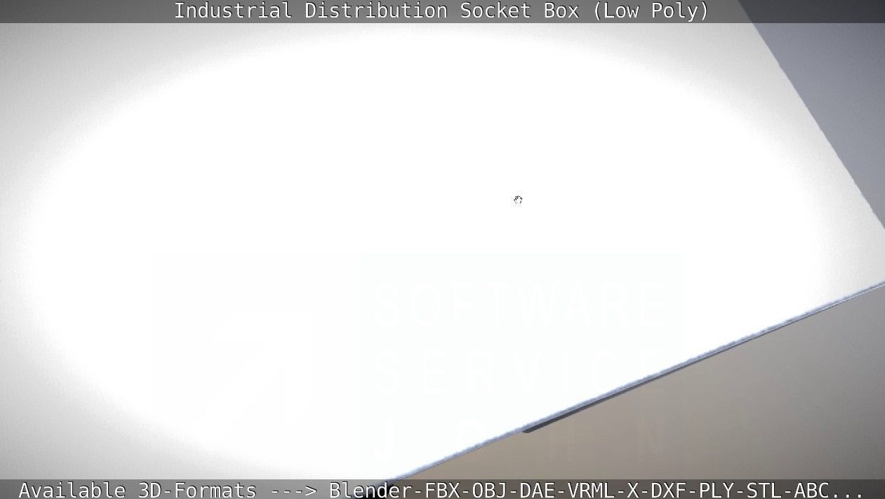 Industrial Distribution Socket Box  Low-poly 3D model_101