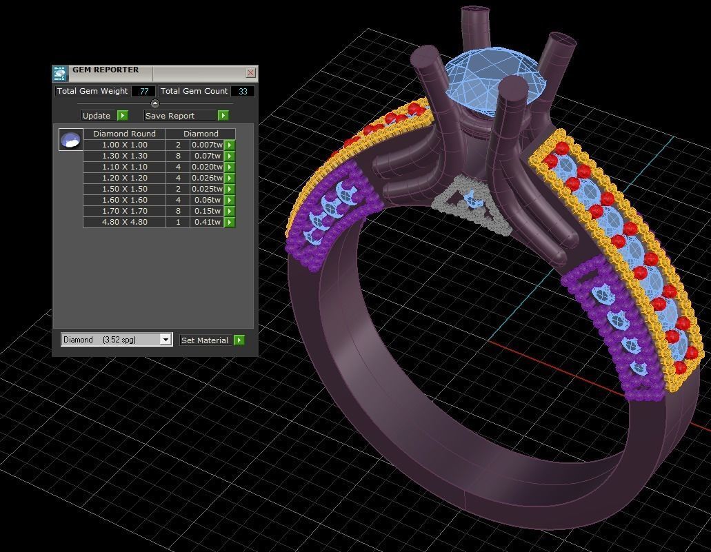 Single Stone  3D print model_3