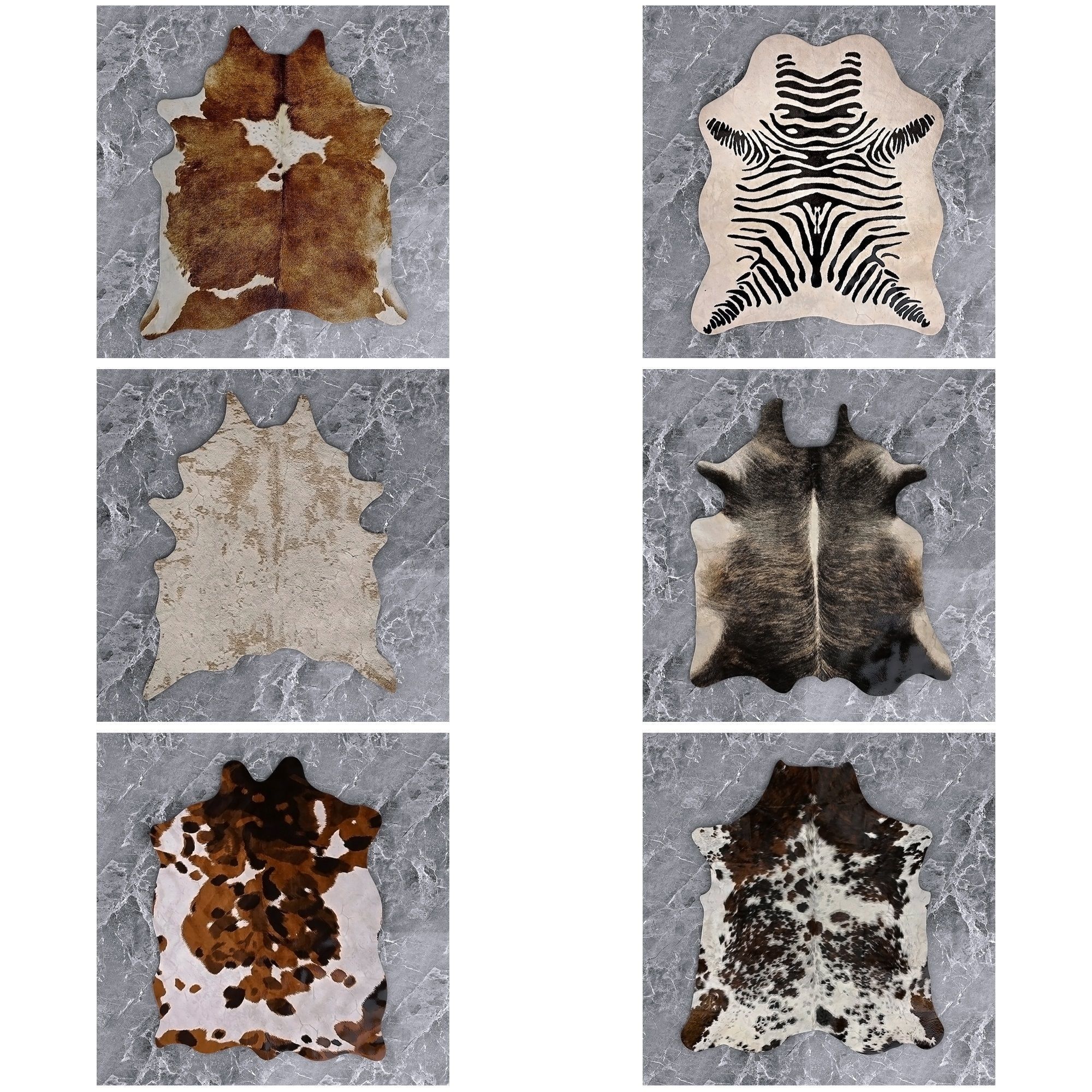 13 Animal Skin Carpets Low-poly 3D model_1