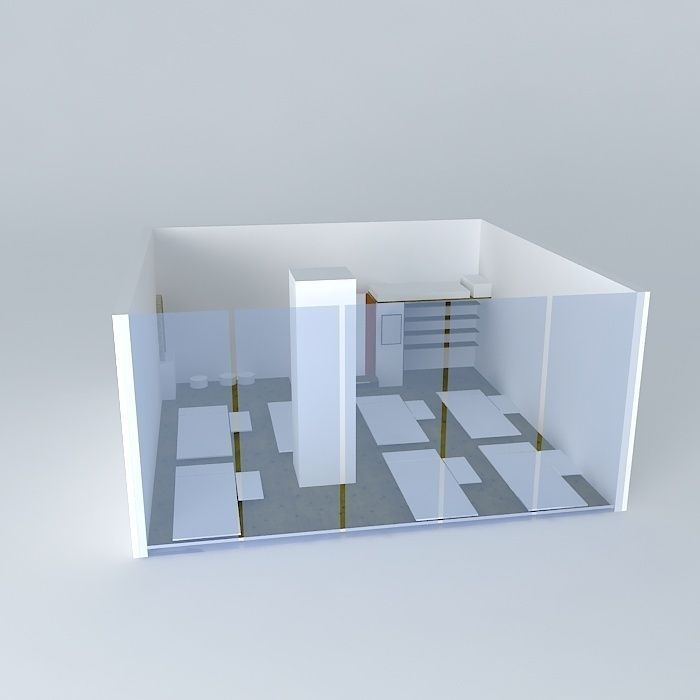 thai massage space Free 3D model_2