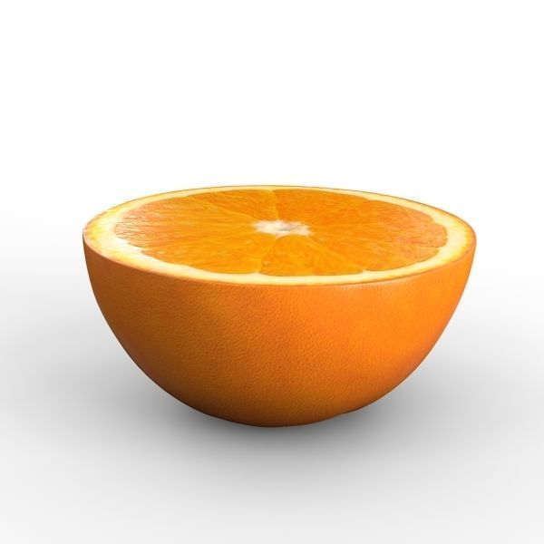 Orange Half 3D model_13
