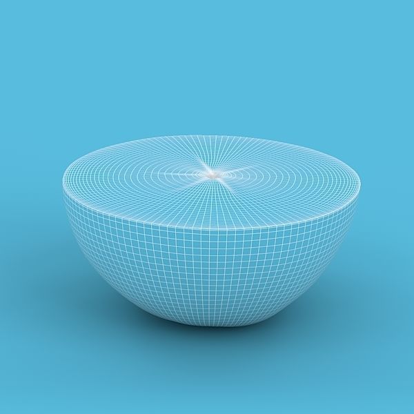 Orange Half 3D model_4