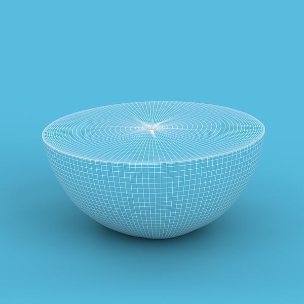 Orange Half 3D model_8