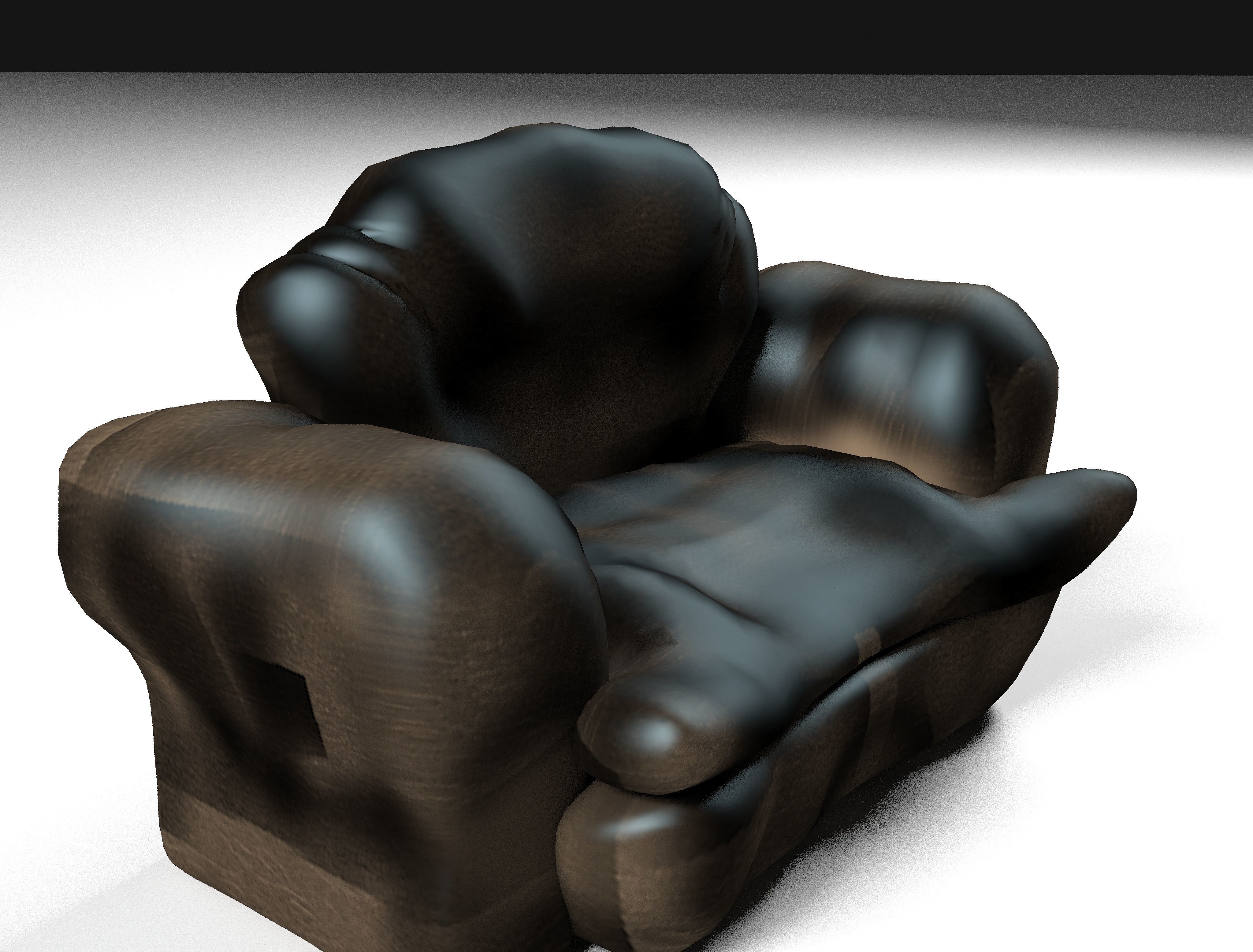leather sofa 3D model_1