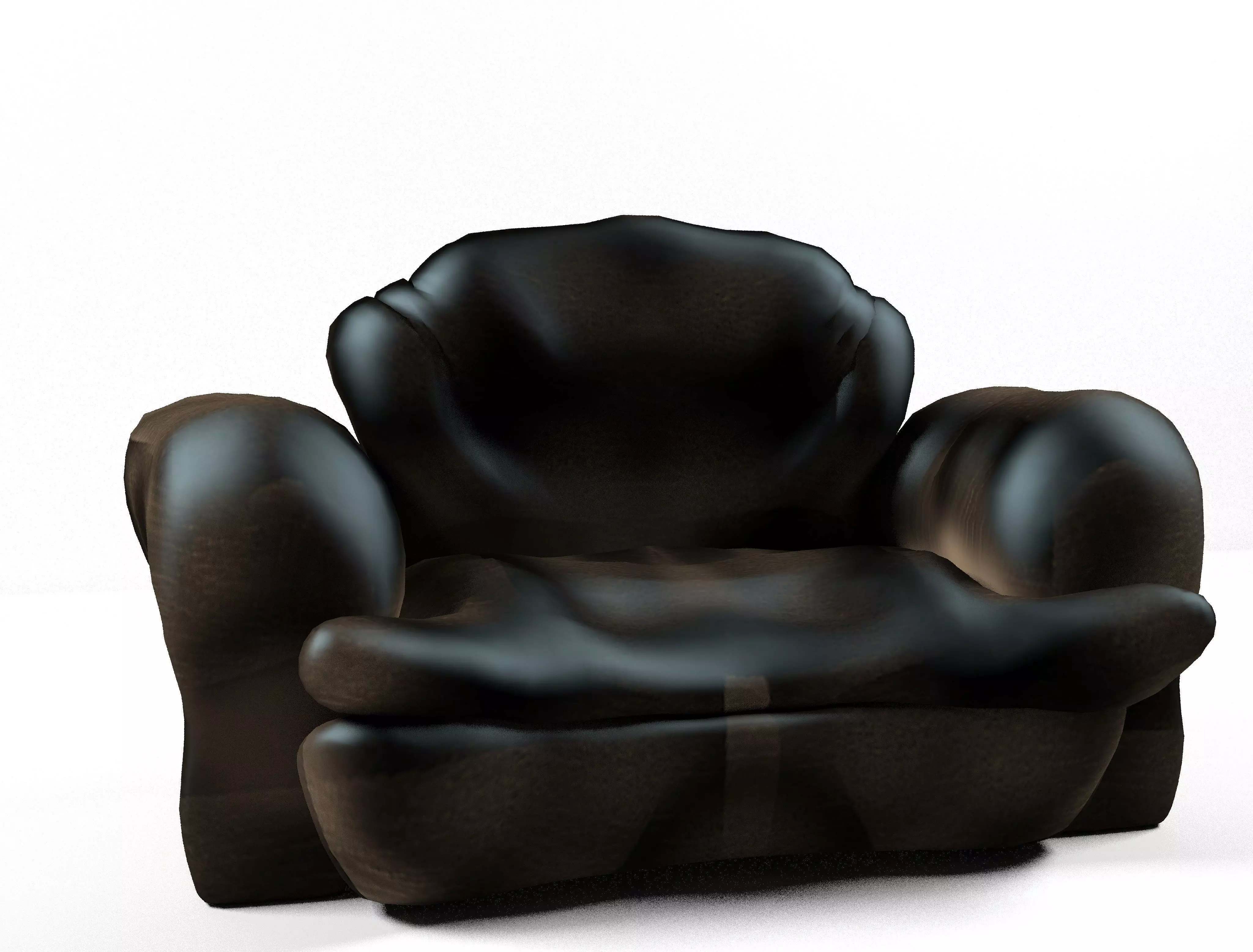 leather sofa 3D model_0