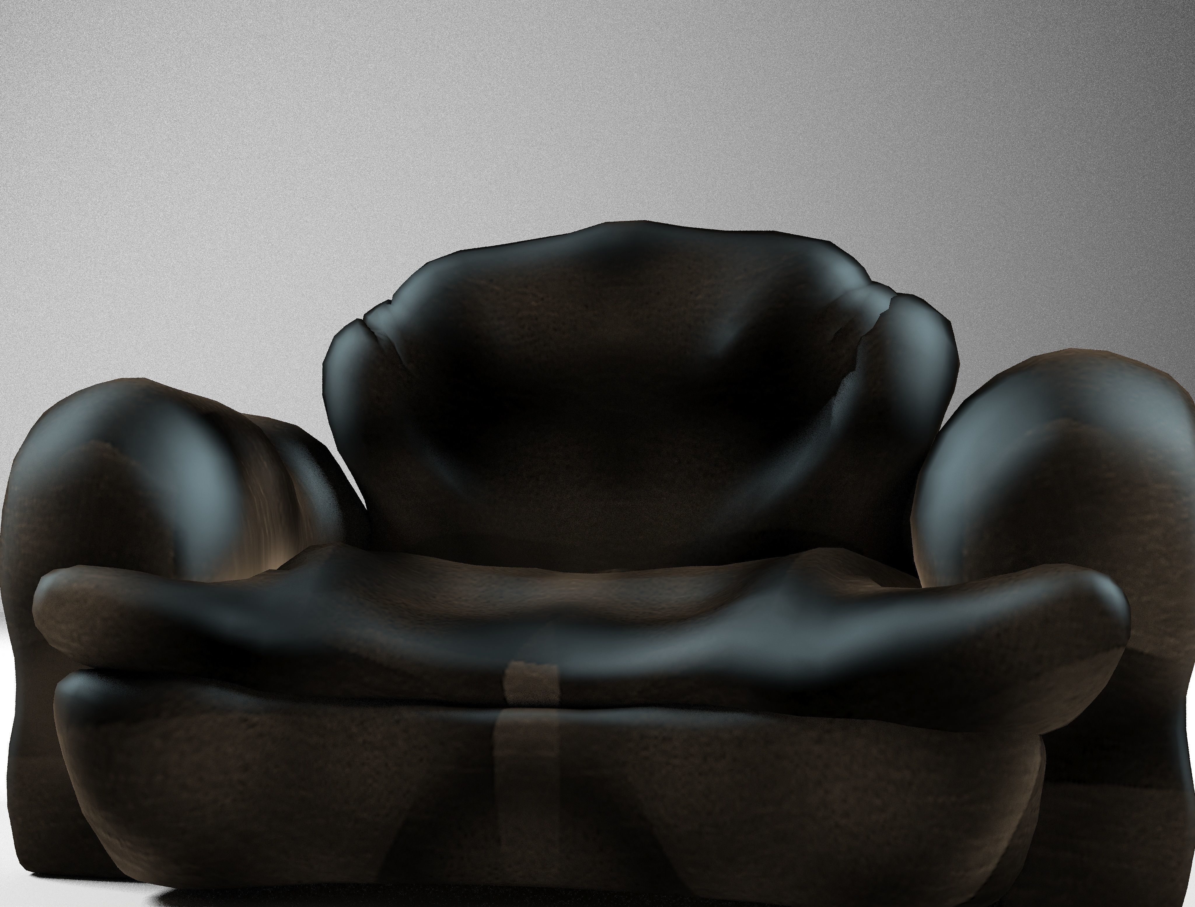 leather sofa 3D model_2