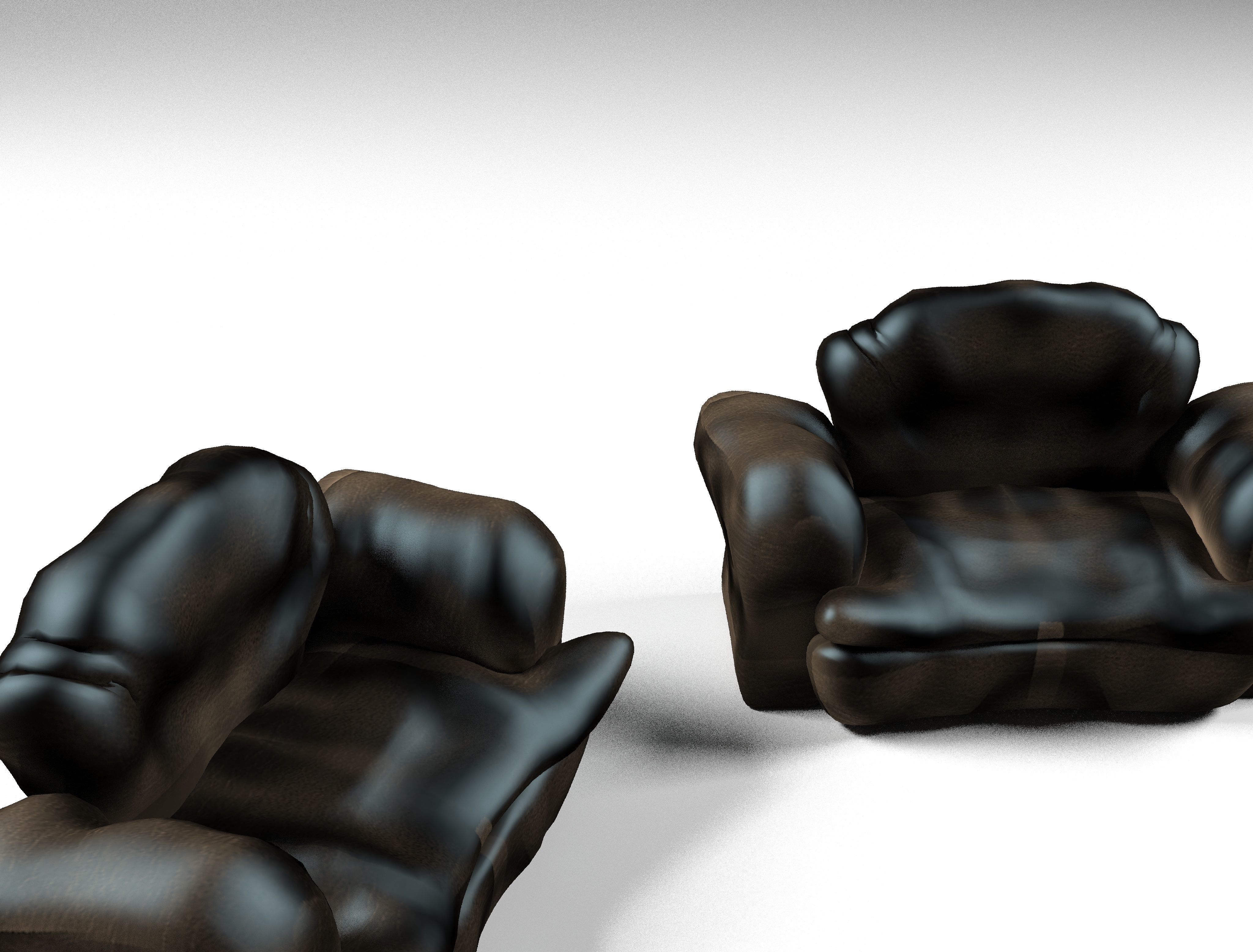 leather sofa 3D model_3