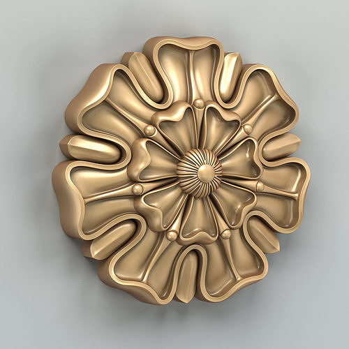 Round rosette 021 3D model
