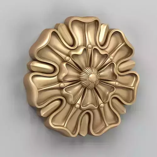 Round rosette 021 3D model