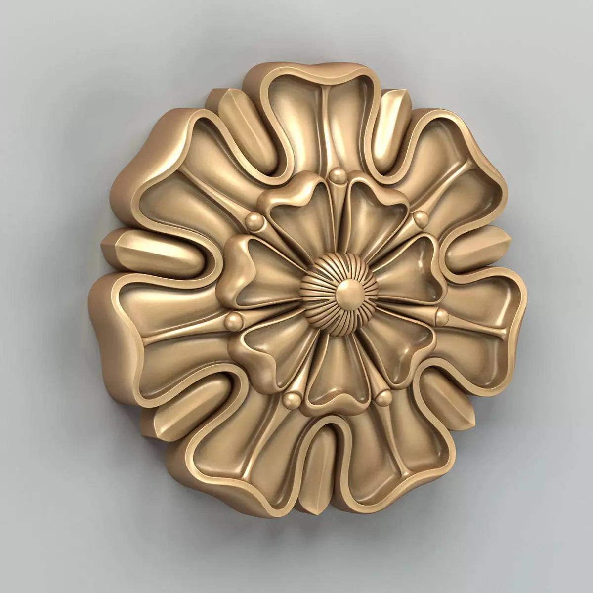 Round rosette 021 3D model_0