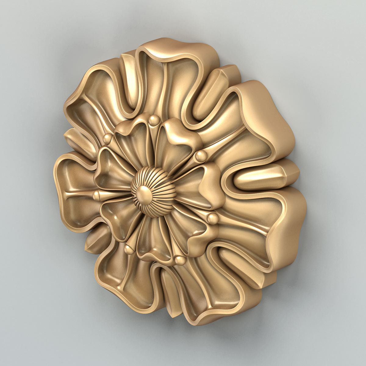 Round rosette 021 3D model_2