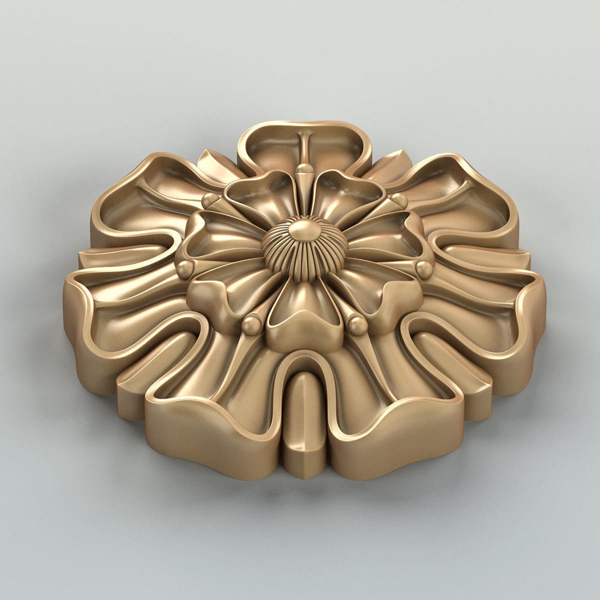 Round rosette 021 3D model_3