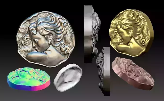 coin 3  3D print model