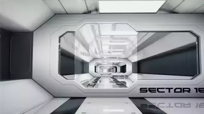 Sci Fi Corridor 3D model