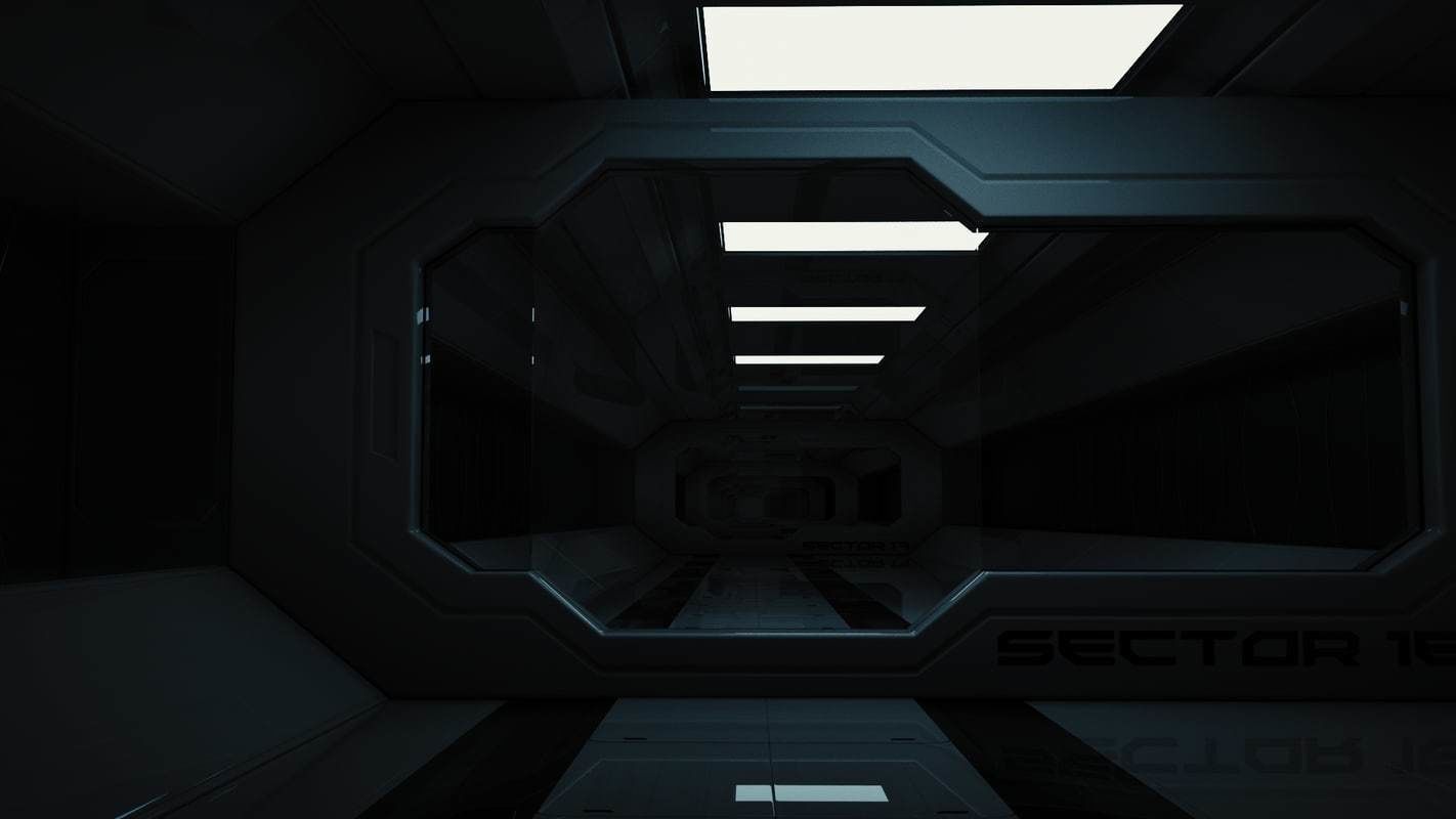 Sci Fi Corridor 3D model_3