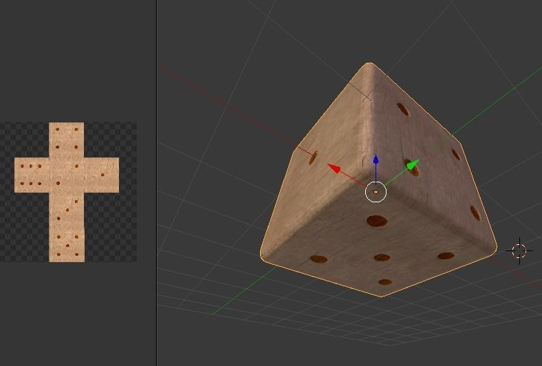 Dice in Blander Free 3D model_1