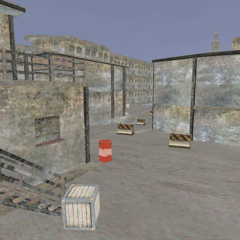 Town Environment Low-poly 3D model_2