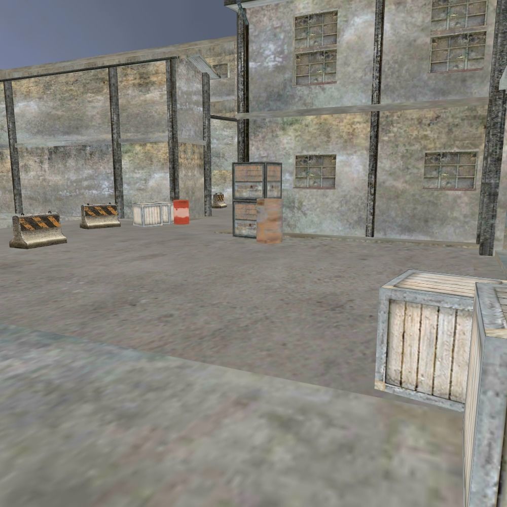 Town Environment Low-poly 3D model_3