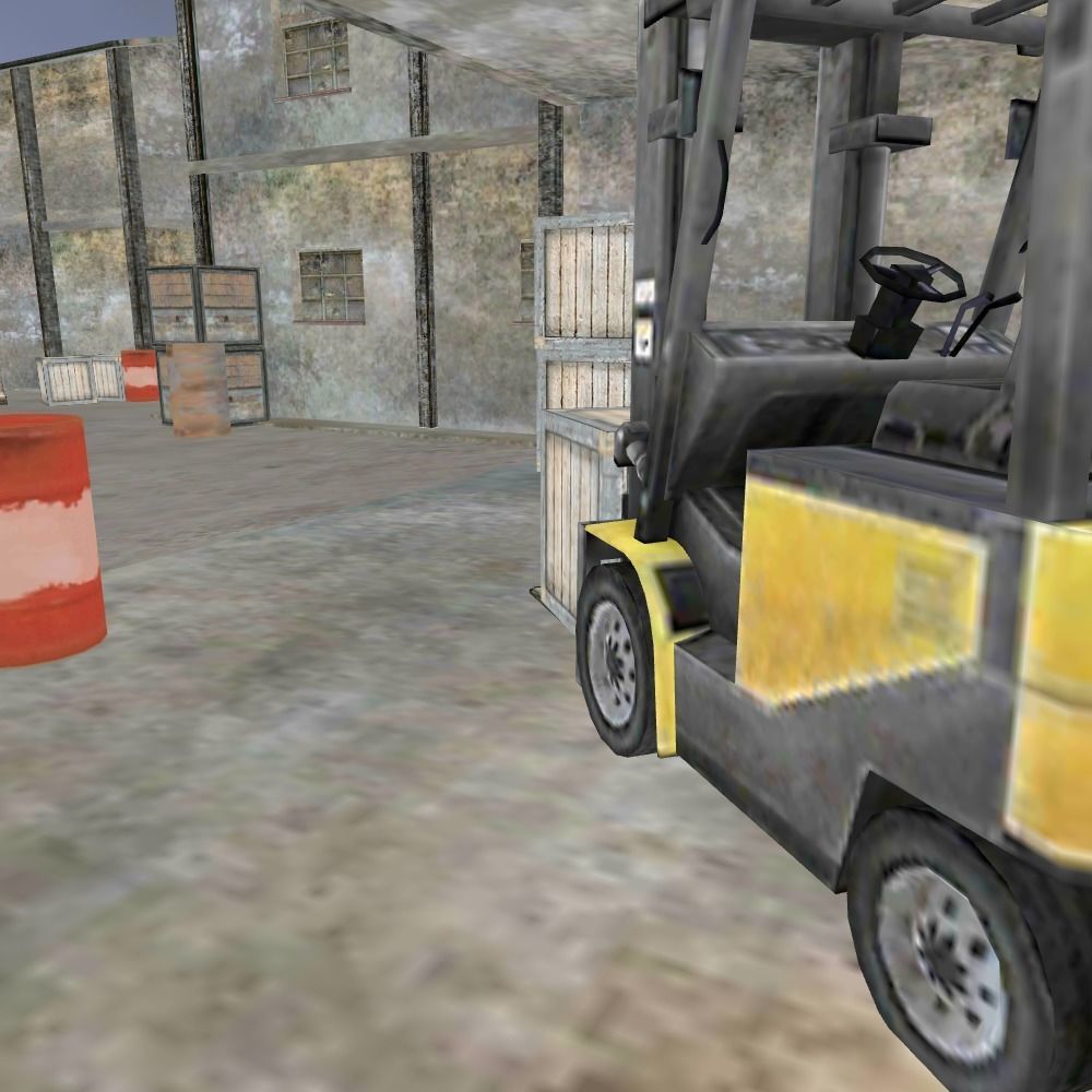 Town Environment Low-poly 3D model_4