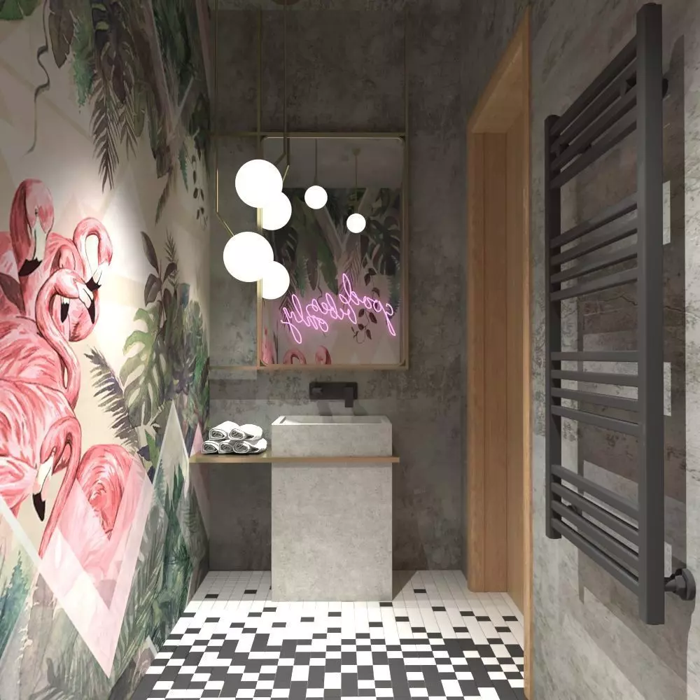 3D Model interior door in oak 3D model_0