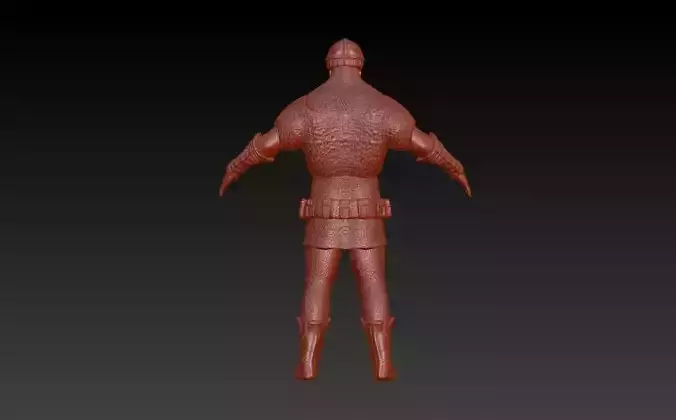 Viking statue of santa claus