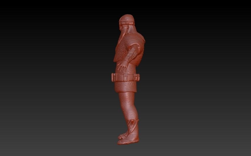 Viking statue of santa claus 3D model_3
