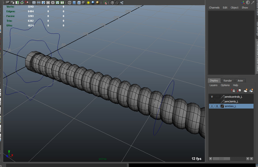 Robot Mechanic Arm - style three 3D model_11