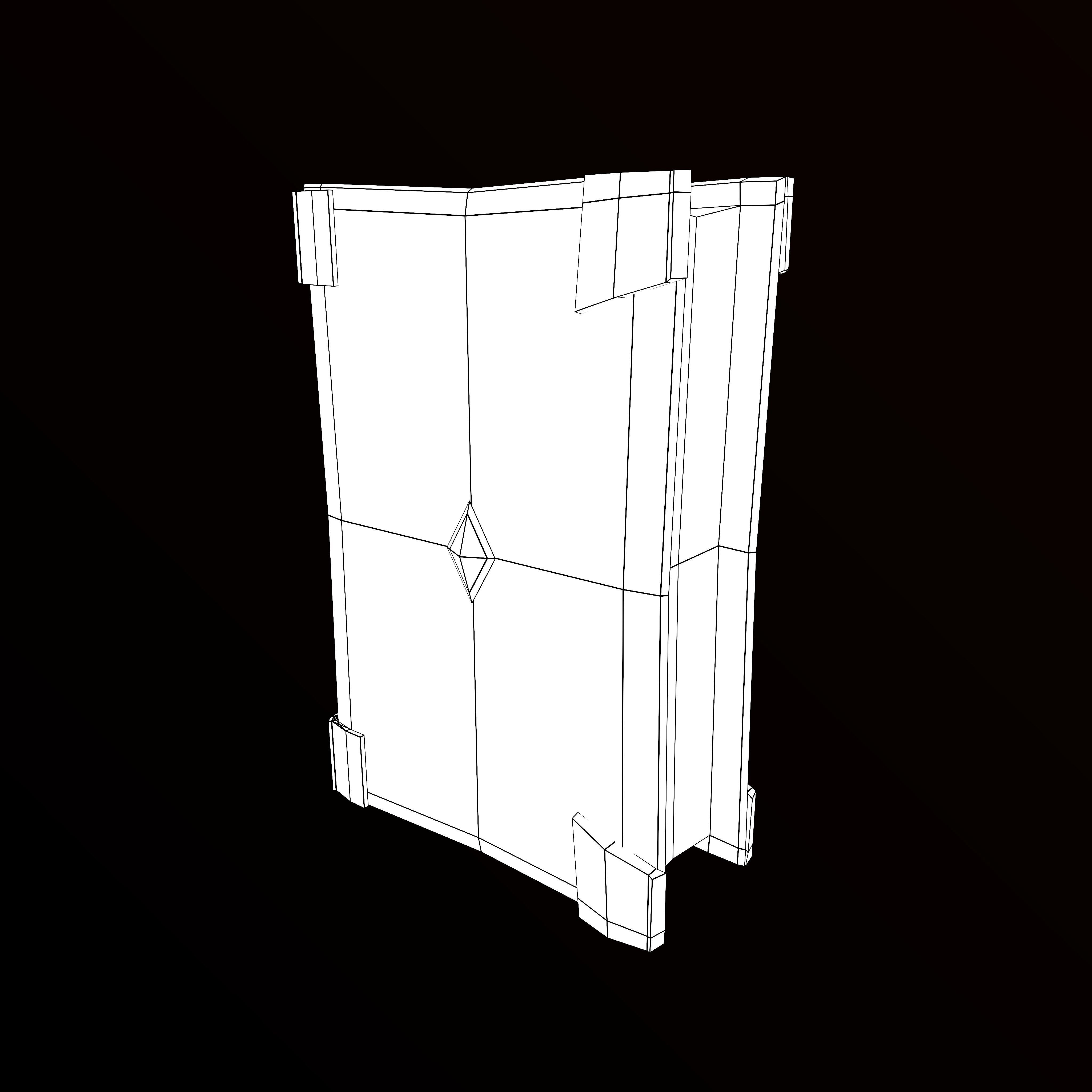 Spell Book Low-poly 3D model_7