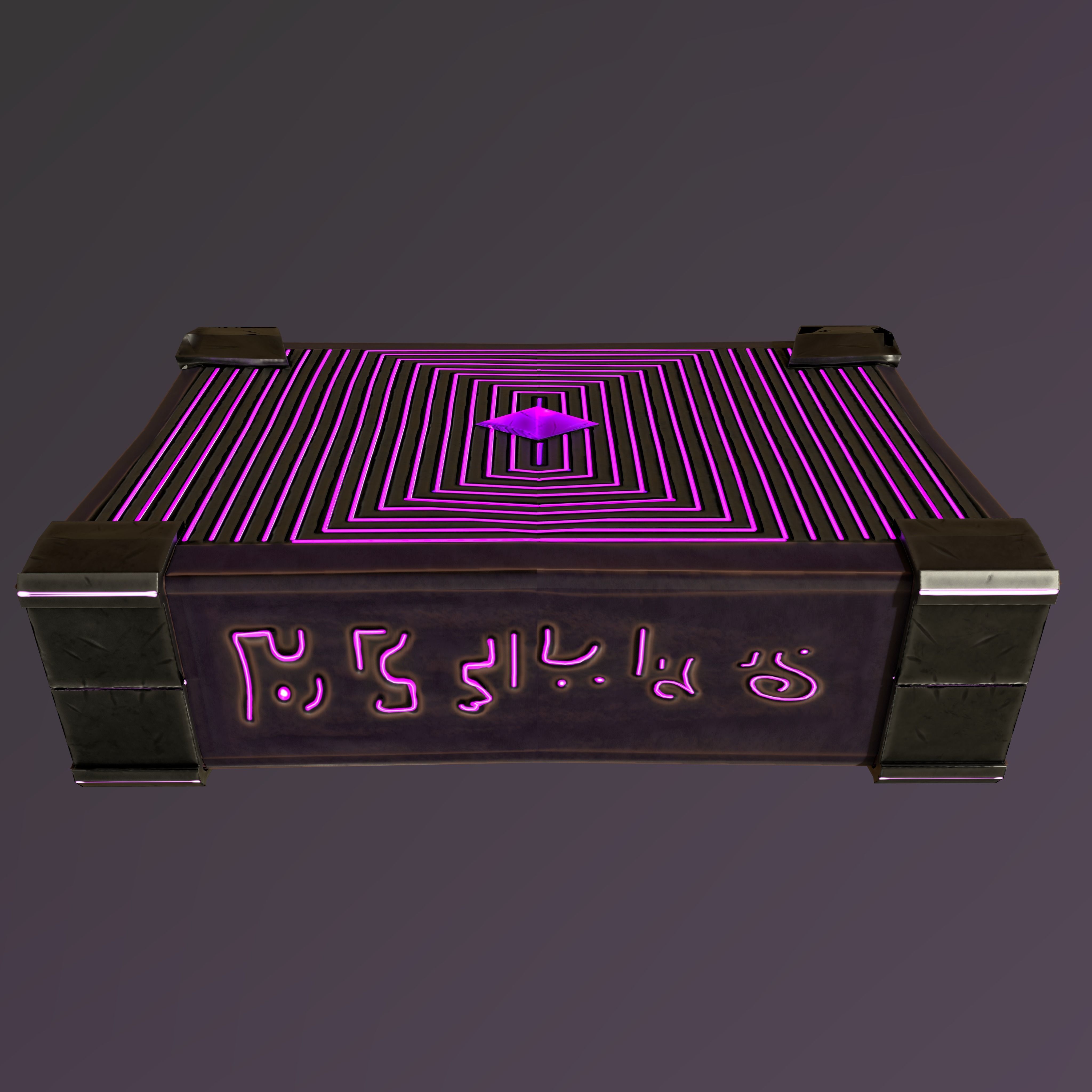 Spell Book Low-poly 3D model_4