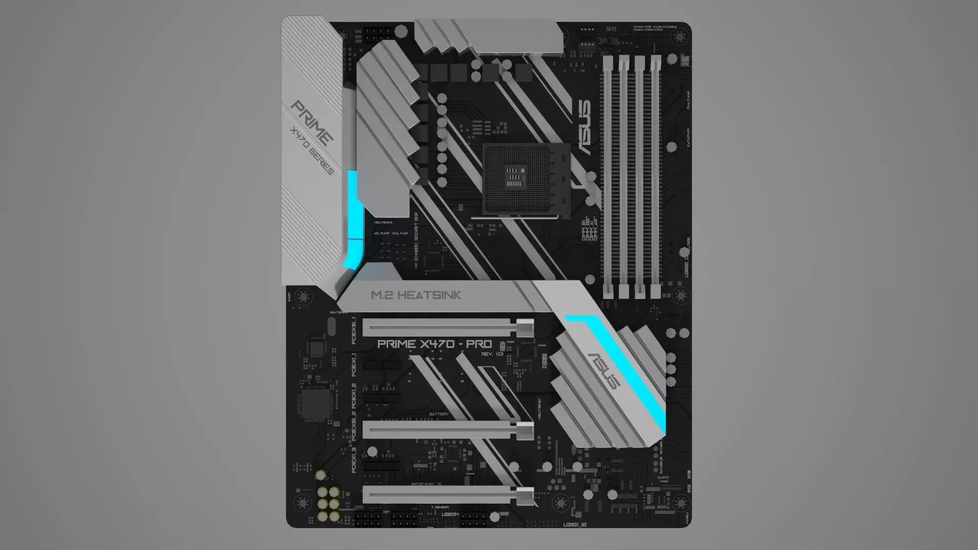 Asus Prime X470 PRO 3D model | CGTrader